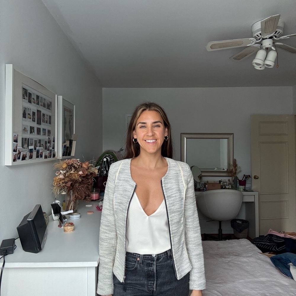 Women's Cream/Gray Jacket